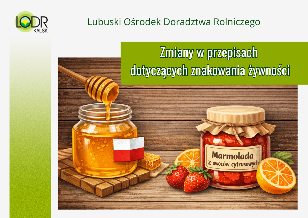 Zmiany w przepisach dotyczących znakowania żywności