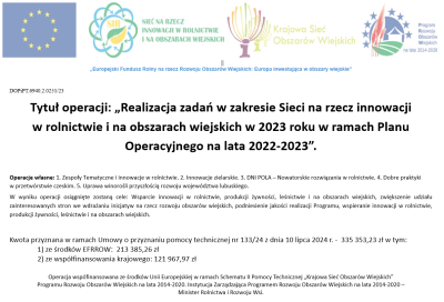 Ogłoszenia o realizowanych operacjach ARiMR