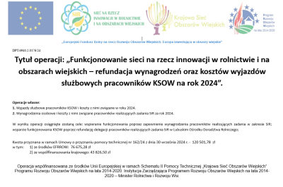 Ogłoszenia o realizowanych operacjach ARiMR